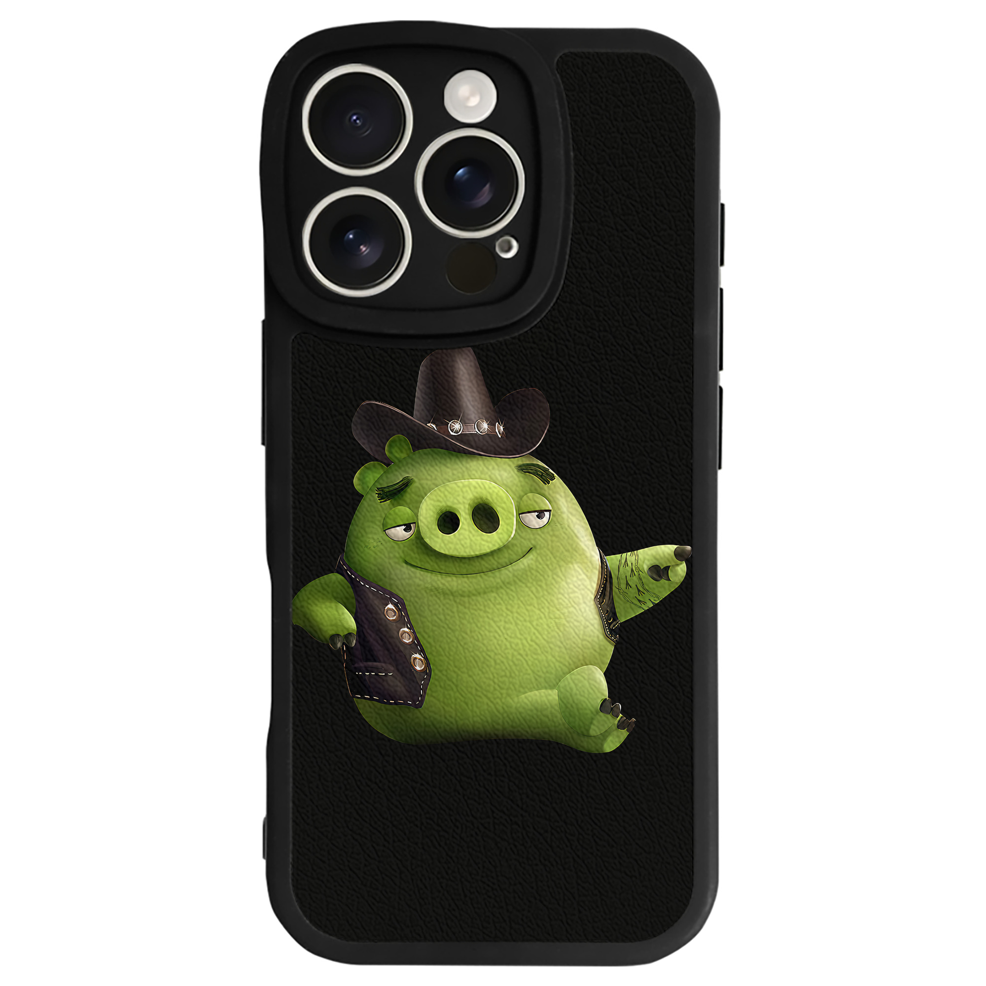 （画像用） Angry Birds アングリーバード 【iPhone 16シリーズ対応】シリコンスマホケース（レザー調） 材質：シリコン